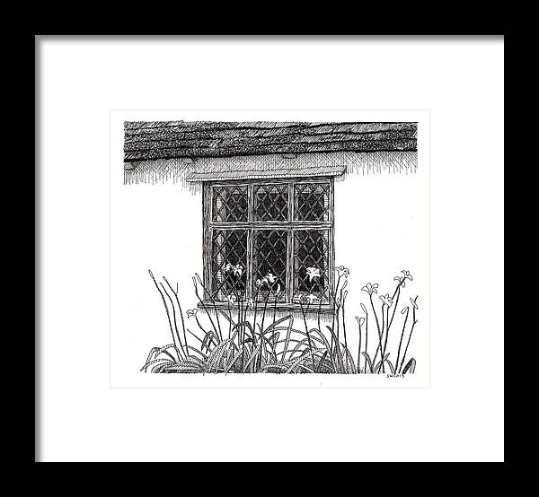 Flatford Mill Framed Print featuring the drawing Flatford Mill by Scott Woyak