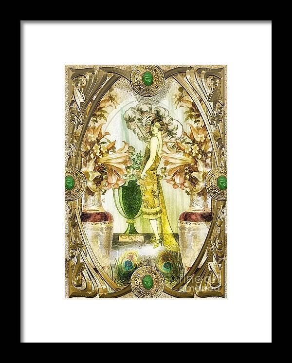 Fleurdelys.lilly Framed Print featuring the painting Fleurdelys by Mo T