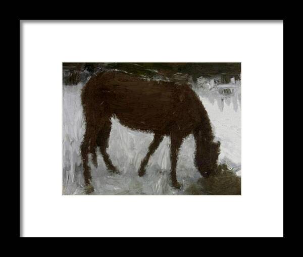 House Framed Print featuring the painting Flicka by Bruce Nutting
