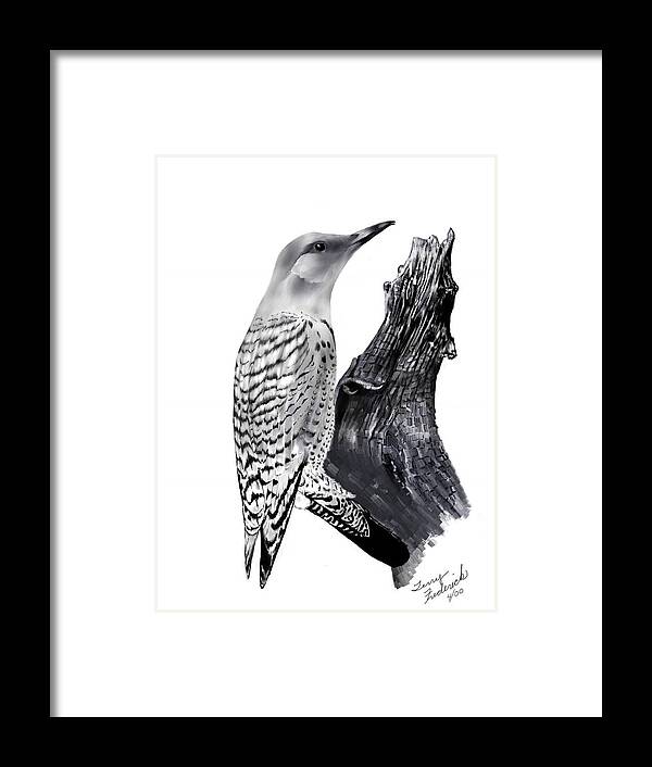 Flicker Framed Print featuring the digital art Flicker by Terry Frederick
