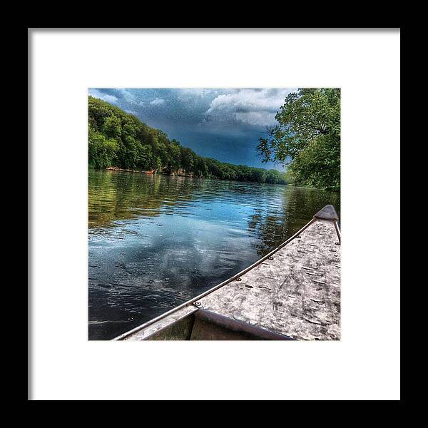 River Framed Print featuring the photograph Floating Down the Fox River by Nick Heap