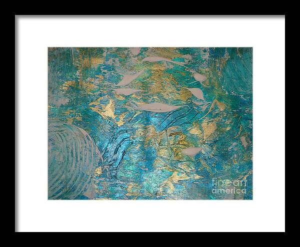 Seascape Framed Print featuring the painting Floating II by Fereshteh Stoecklein