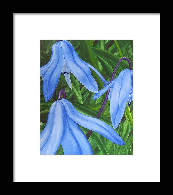 Flora Framed Print featuring the painting Flora Series-Number 11 by Jim Harper