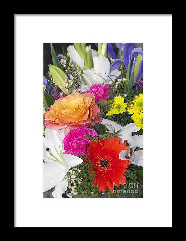 Flower Framed Print featuring the photograph Floral Bouquet by Sharon Talson