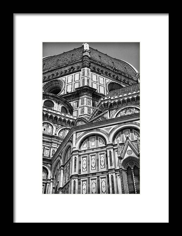 Achievement Framed Print featuring the photograph Florence Cathedral and Brunelleschi's Dome by Melany Sarafis