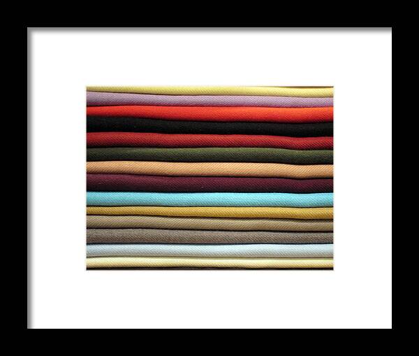 Color Framed Print featuring the photograph Florentine Pashmina by Rick Locke - Out of the Corner of My Eye