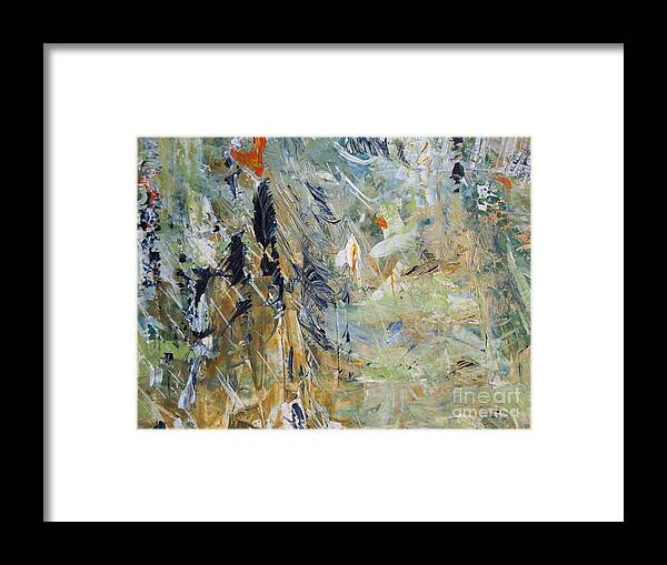 Acrylic Framed Print featuring the painting Florida Flyaway by Nancy Kane Chapman