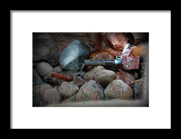 Water Feature Framed Print featuring the photograph Flow by Mim White