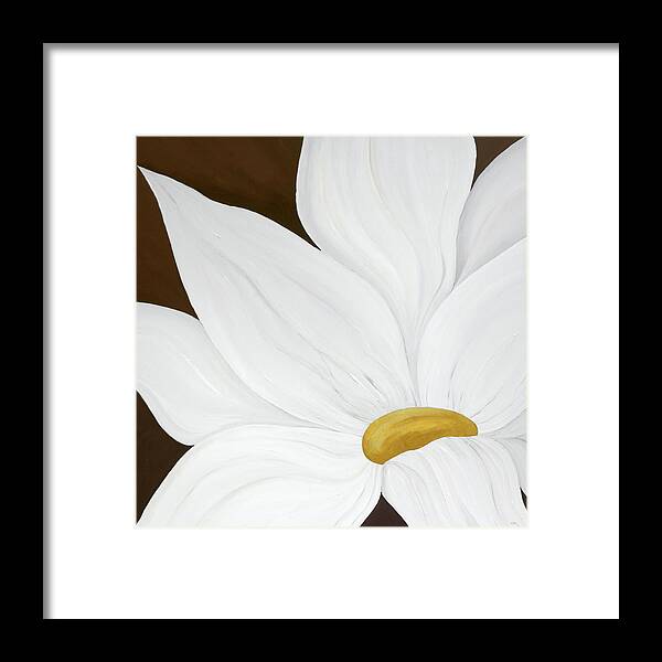 Flower Framed Print featuring the painting My Flower by Tamara Nelson