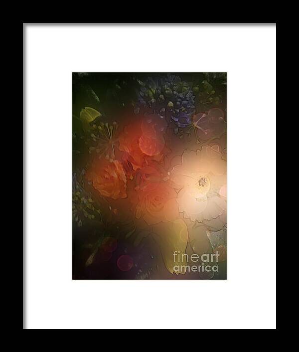 Flower Framed Print featuring the digital art Flower Power by Eva-Maria Di Bella