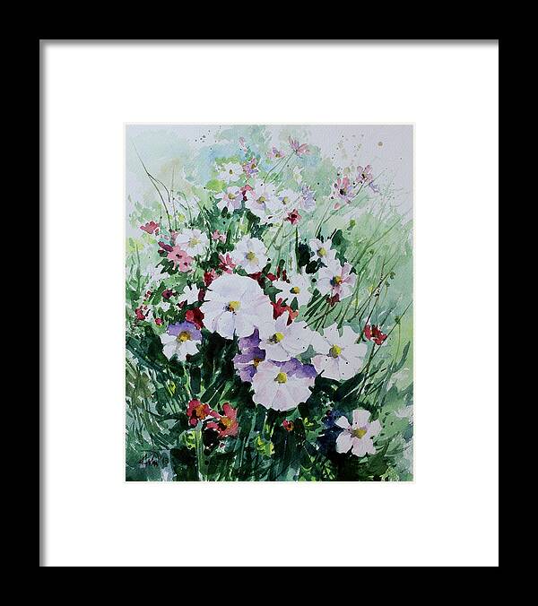 Flower Framed Print featuring the painting Flower_05 by Helal Uddin