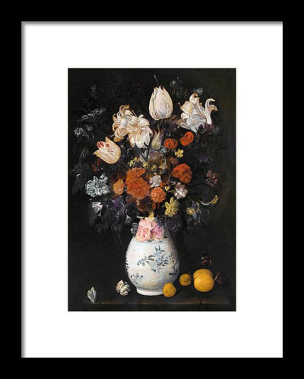 Judith Leyster Framed Print featuring the painting Flowers Vase by Judith Leyster