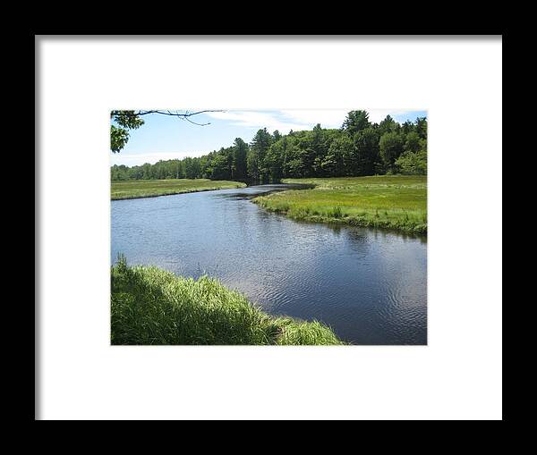 Water Framed Print featuring the photograph Flowing To The Ocean by Melissa McCrann