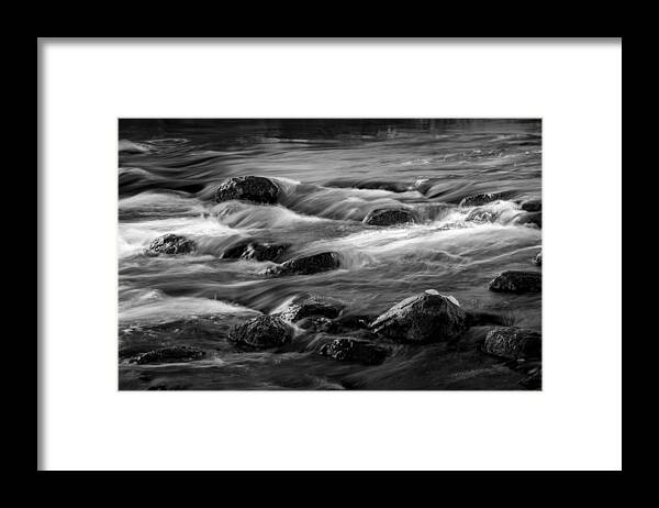 Art Framed Print featuring the photograph Flowing Water on the Thornapple River by Randall Nyhof