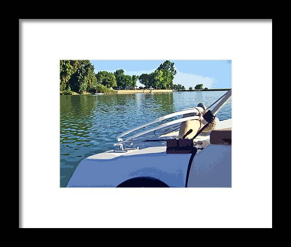 The Story Of Joe And Floyd Framed Print featuring the photograph Floyd passing a Delta Marina by Joseph Coulombe