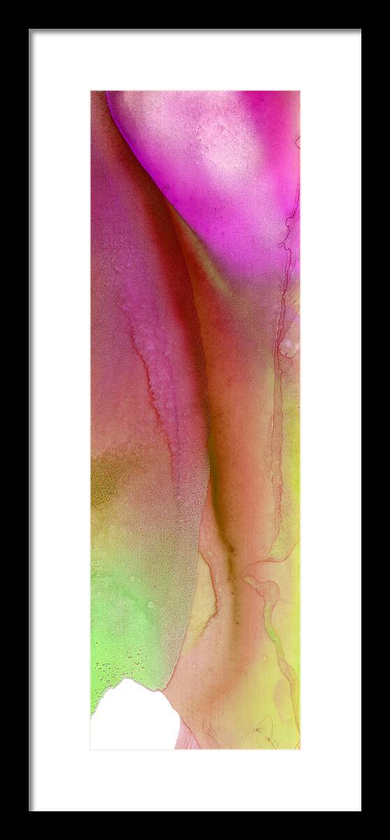Abstract Framed Print featuring the painting Fluidity 6 B by Brian Allan