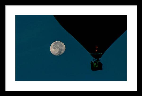 Balloons Framed Print featuring the photograph Fly Away to the Moon by Tommy Farnsworth
