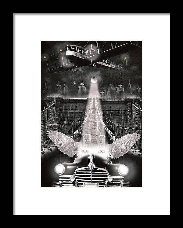 Surrealism Framed Print featuring the photograph Fly Me To The Moon by Larry Butterworth