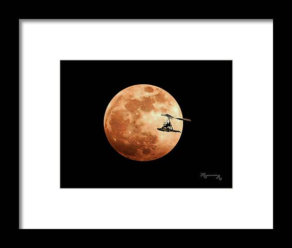 Moon Framed Print featuring the photograph Fly Me to the Moon by Mariarosa Rockefeller