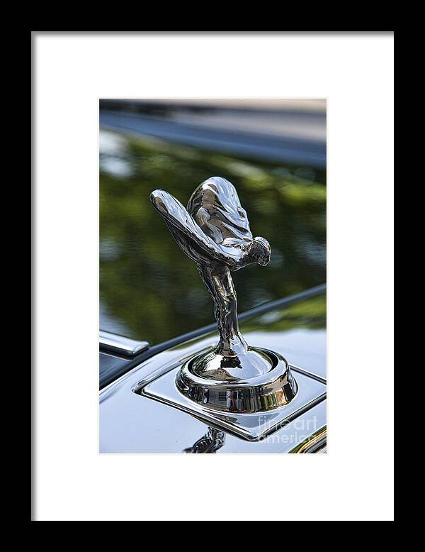 Spirit Of Ecstasy Framed Print featuring the photograph Flying in the Wind by Brenda Kean