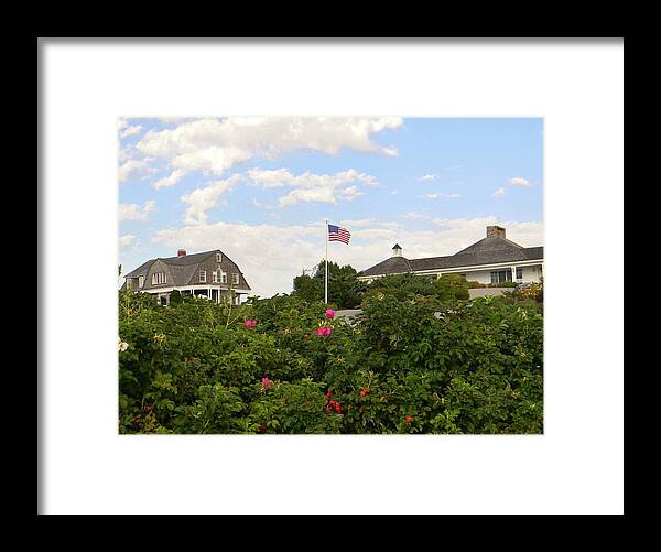 Maine Framed Print featuring the photograph Flying Proud by Jean Goodwin Brooks