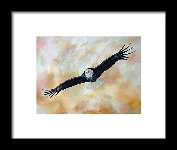 Eagle Framed Print featuring the painting Focus by Mr Dill