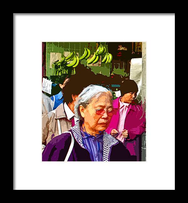 Shopping Framed Print featuring the digital art Focused by Joseph Coulombe