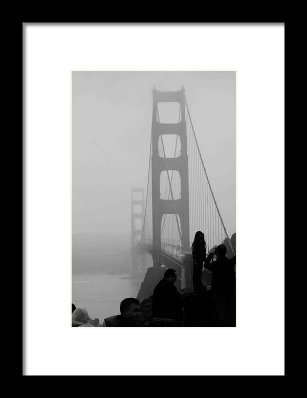 Golden Gate Bridge Framed Print featuring the photograph Fog Horn Kind of Day by Kandy Hurley