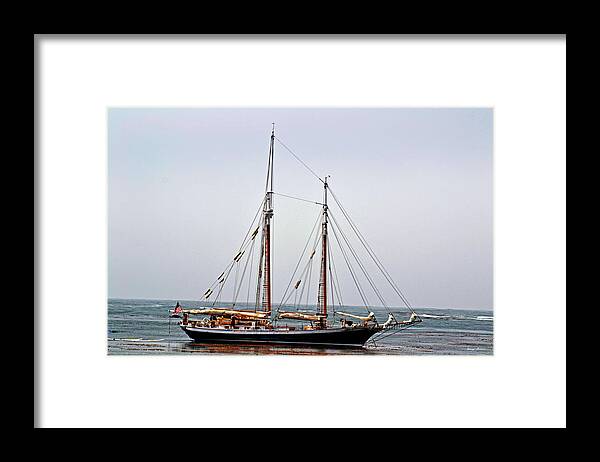 Sailboat Framed Print featuring the photograph Foggy Day On The Pacific Coast by George Bostian