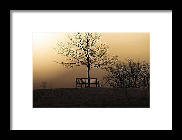 Sunrise Framed Print featuring the photograph Foggy Sunrise by Jackson Pearson