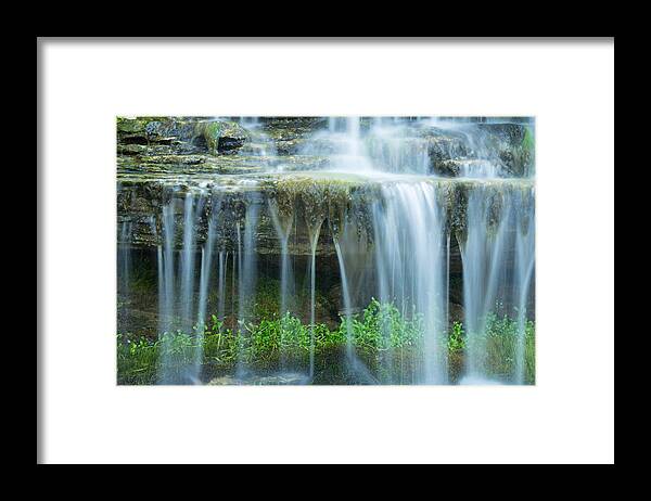 Waterfall Framed Print featuring the photograph Foilage by Jill Laudenslager