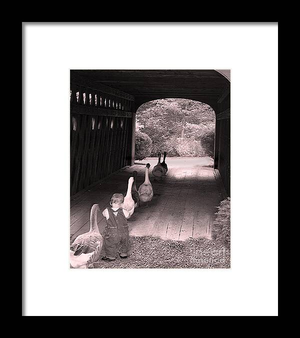 Photographic Landscapes Framed Print featuring the photograph Follow the Leader by Mary Lou Chmura