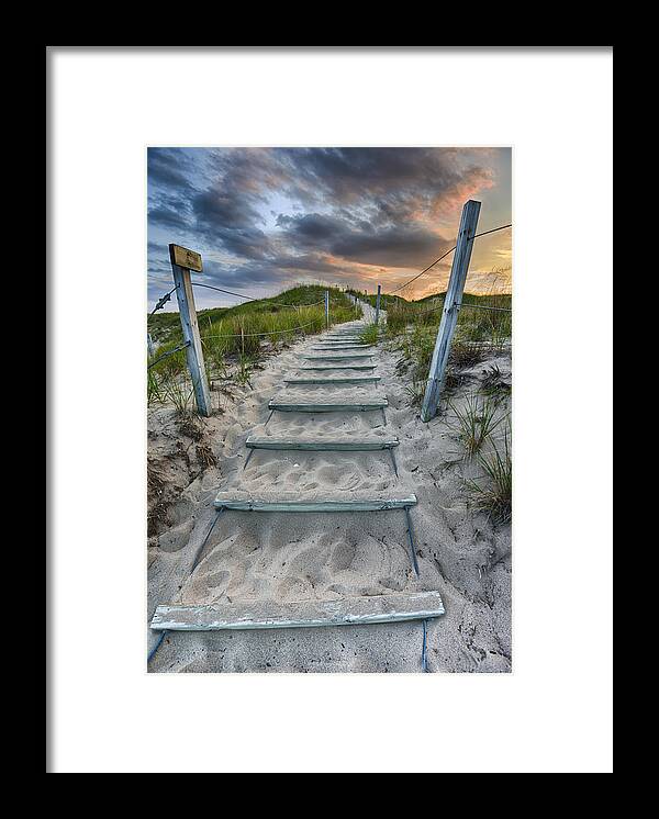 Cloud Framed Print featuring the photograph Follow the Path by Sebastian Musial
