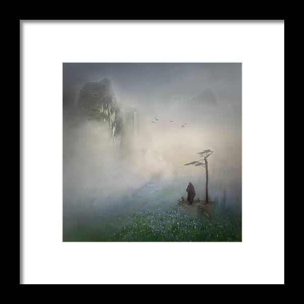 Zen Framed Print featuring the photograph Follow The River To Where It Starts by Shenshen Dou