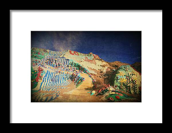 Salvation Mountain Framed Print featuring the photograph Follow the Yellow Brick Road by Laurie Search