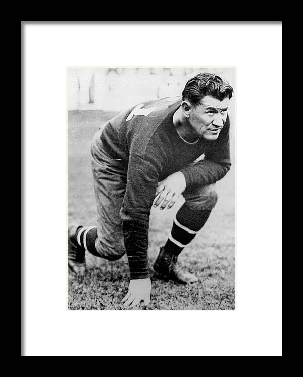 1920's Framed Print featuring the photograph Football Player Jim Thorpe by Underwood Archives