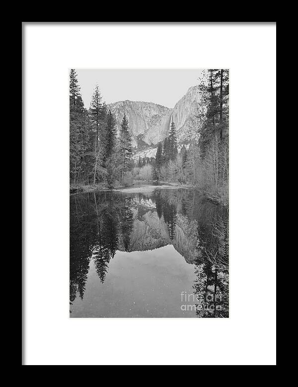 Black And White Framed Print featuring the photograph Footsteps of Ansel Adams by Debby Pueschel