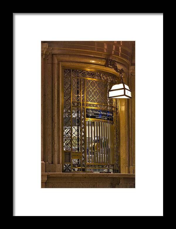 Grand Central Station Framed Print featuring the photograph For Service Ring Bell GCT by Susan Candelario
