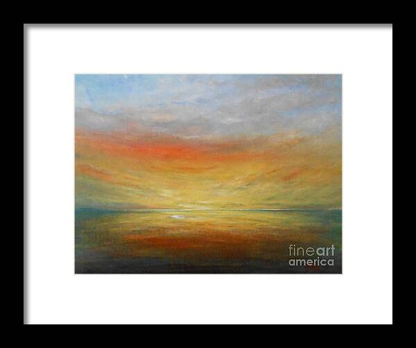 Nature Framed Print featuring the painting Force of Nature 6 by Jane See