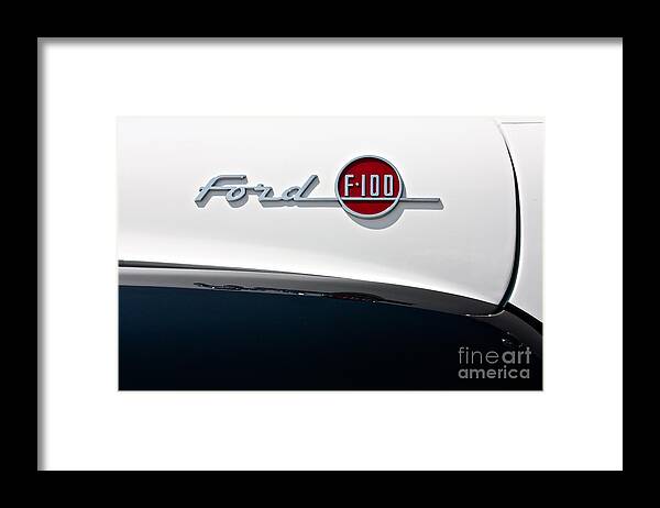 Ford Framed Print featuring the photograph Ford F-100 by Linda Bianic