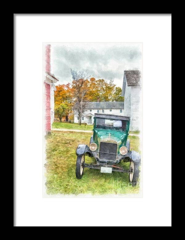 Ford Framed Print featuring the photograph Ford Model A Sedan by Edward Fielding