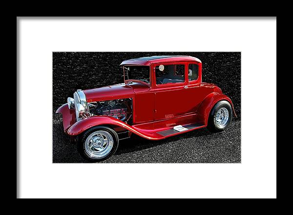 Ford Framed Print featuring the mixed media Ford Out Of This World by Eric Liller