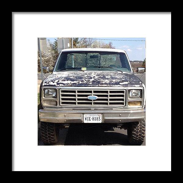 Cars Framed Print featuring the photograph #ford #pickup #truck #hardlife #cars by Simon Prickett