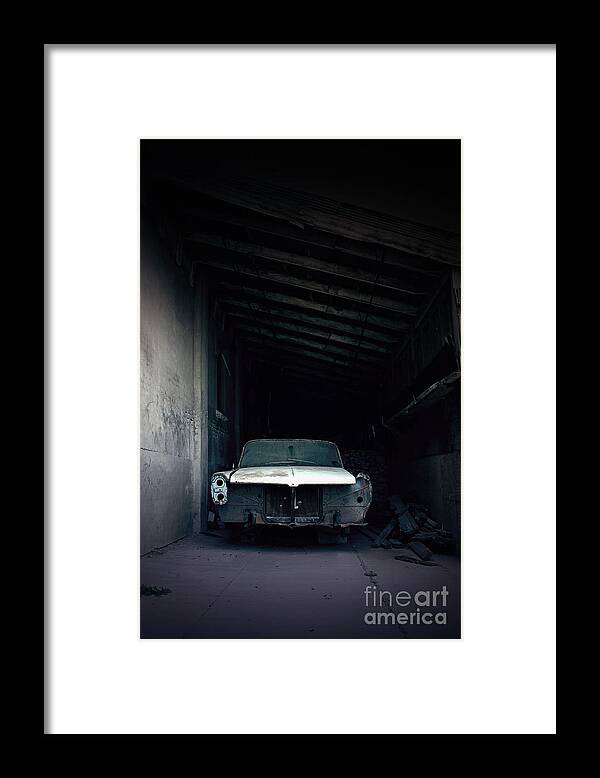 Car Framed Print featuring the photograph Foresaken by Trish Mistric