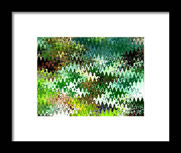 Digital Abstract Framed Print featuring the photograph Forest by Anita Lewis