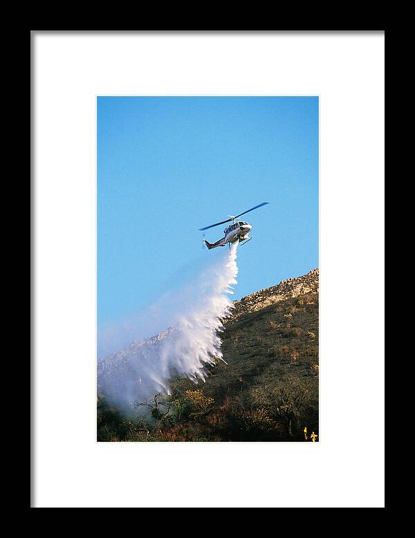Aircraft Framed Print featuring the photograph Forest Fire by Richard Hansen