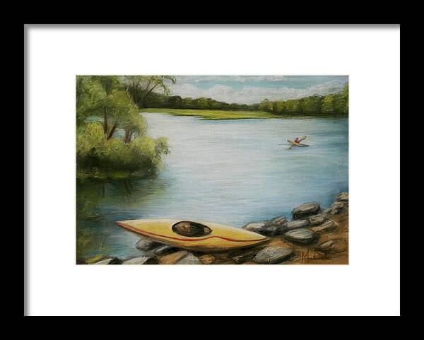 Forge Pond Framed Print featuring the painting Forge Pond by Melinda Saminski