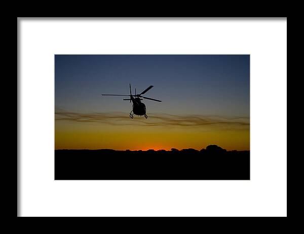 Helicopter Framed Print featuring the photograph Forgotten by Paul Job