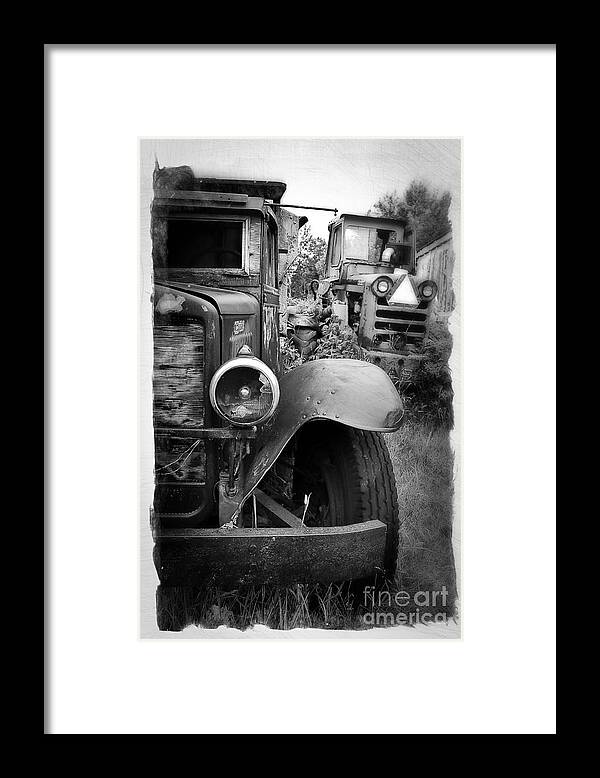 Truck Framed Print featuring the photograph Forgotten Workers by Perry Webster