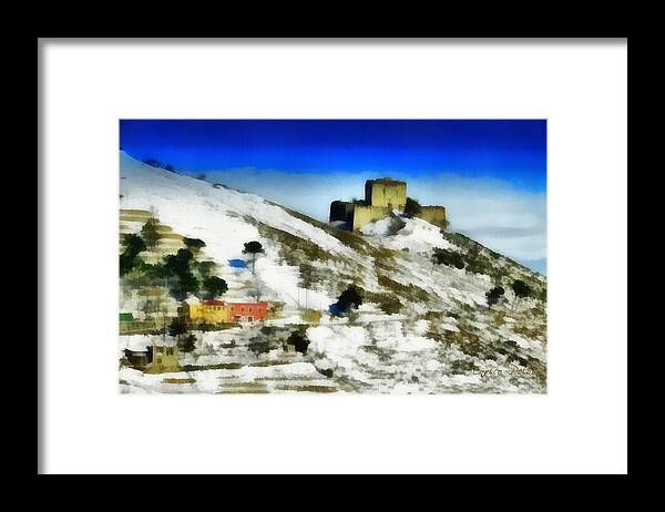 Luoghi Abbandonati Framed Print featuring the painting FORTE PUIN 0875 - by Enrico Pelos by Enrico Pelos